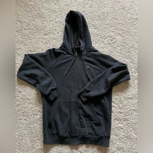 Mens Size Small Zip Up Black Hoodie: Under Armour